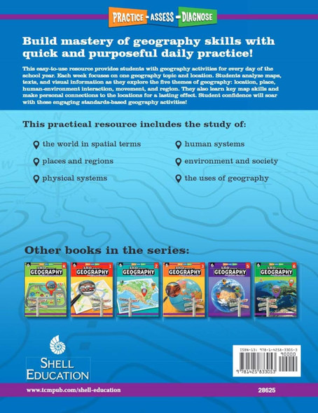 180 Days of Geography for Fourth Grade (Bulk)