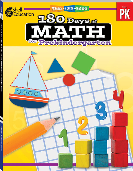 180 Days of Math for PreKindergarten Workbook