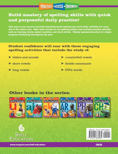 180 Days of Spelling & Word Study for Kindergarten Workbook