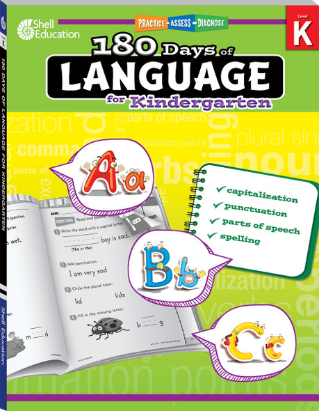 180 Days of Language for Kindergarten Workbook