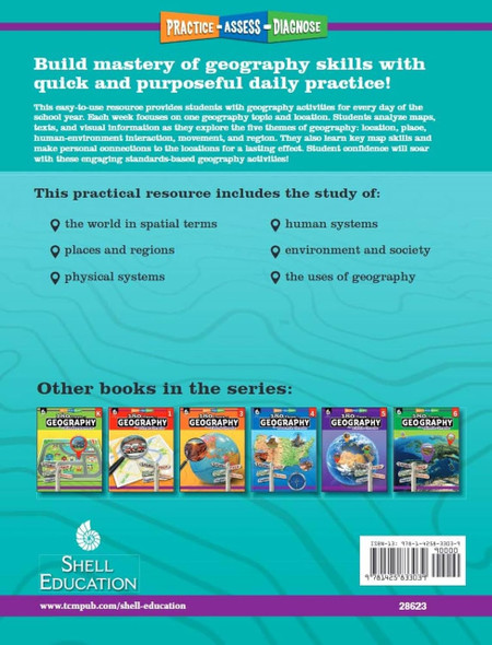 180 Days of Geography for Second Grade Workbook