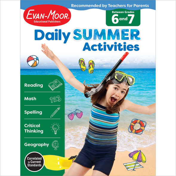 Daily Summer Activities: Between Grades 6 and 7 Workbook