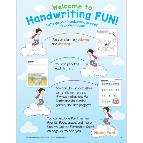 Grades K-6 Handwriting Fun Workbook For Kids