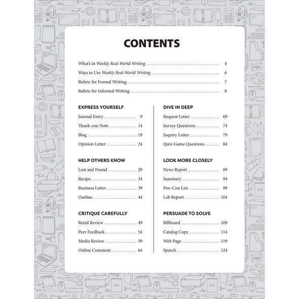 Grades 5-6 Weekly Real-World Writing