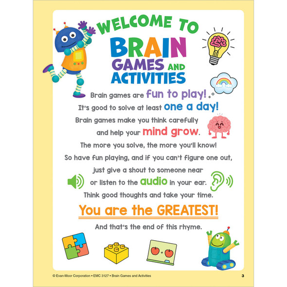 Grades PreK-K Brain Games and Activities