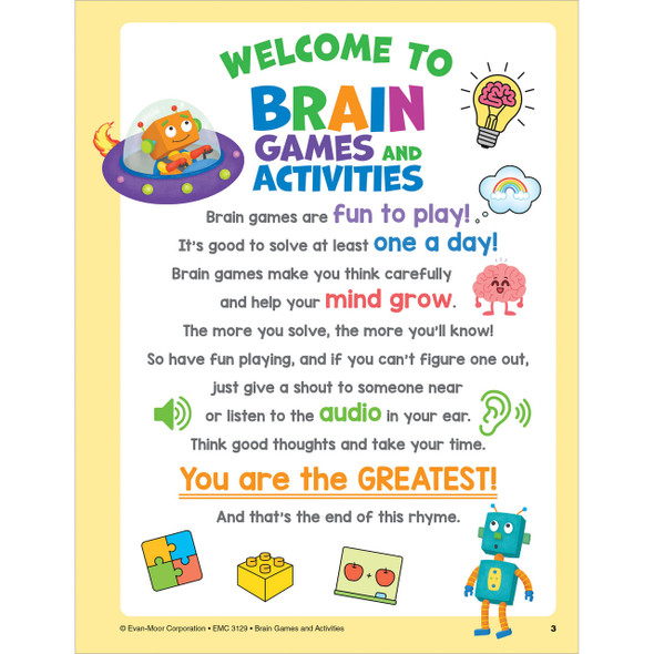 Grades 3-4 Brain Games and Activities