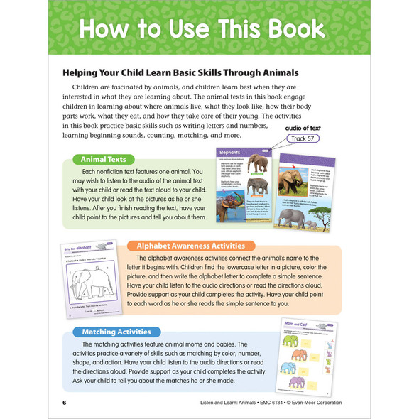 PreK Listen & Learn: Animals