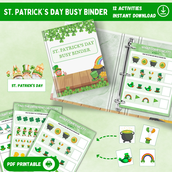 St. Patrick's Day Busy Binder