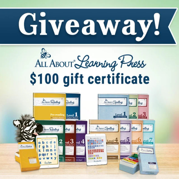 *GIVEAWAY: $100 Gift Certificate for All About Learning