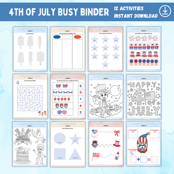 4th of July Busy Binder