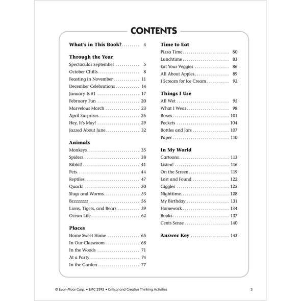 Grade 3 Critical and Creative Thinking Activities Teacher Resource Book