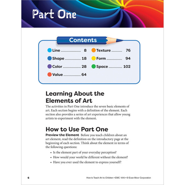 Grades 1-6 How To Teach Art To Children Teacher Resource Book