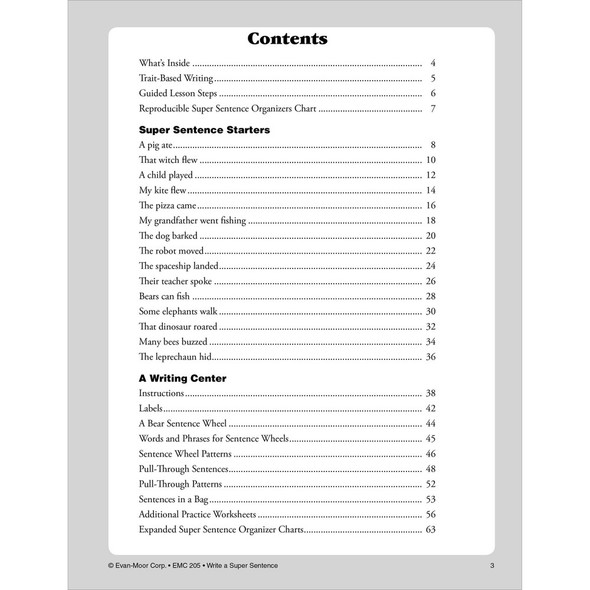 Grades 1-3 Write a Super Sentence