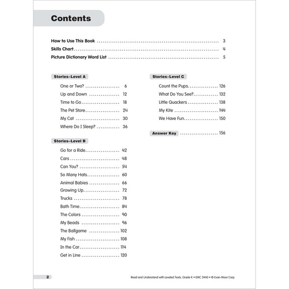 Kindergarten Read and Understand with Leveled Texts Teacher Resource Book