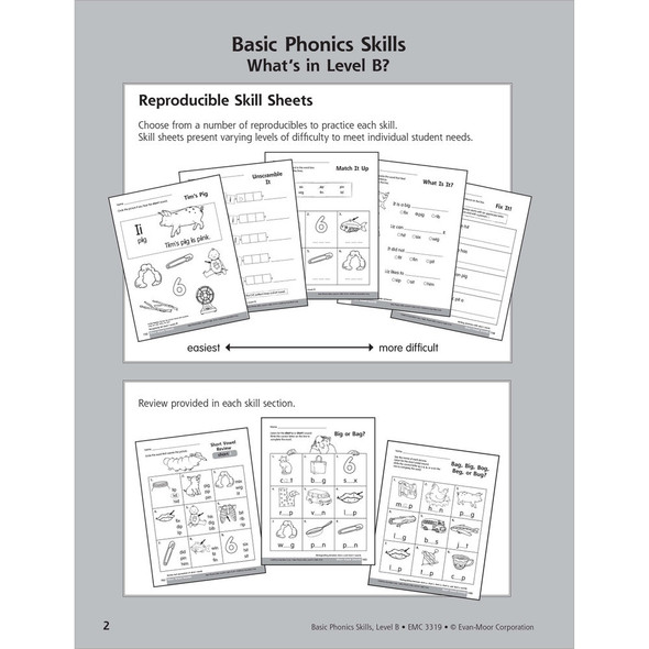 Grades K-2 Basic Phonics Skills Level B Ebook