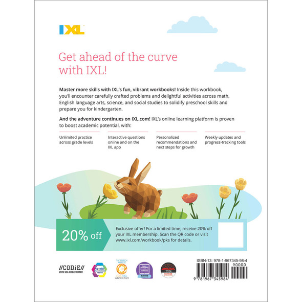 Grade PreK-K The IXL Ultimate Summer Workbook