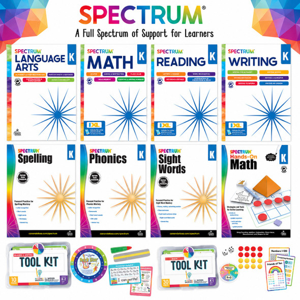 Kindergarten Spectrum Workbook Bundle