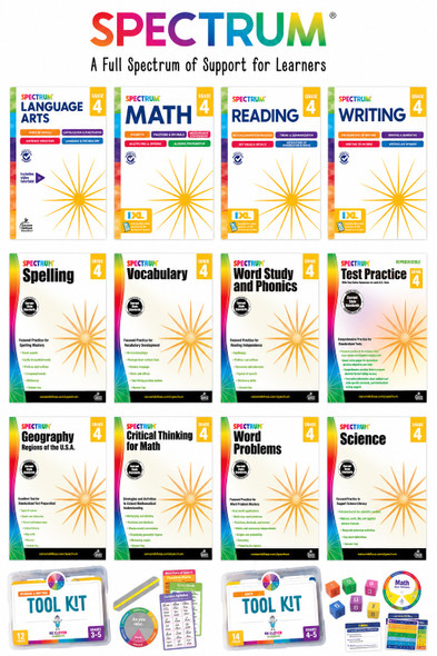 Grade 4 Spectrum Workbook Bundle