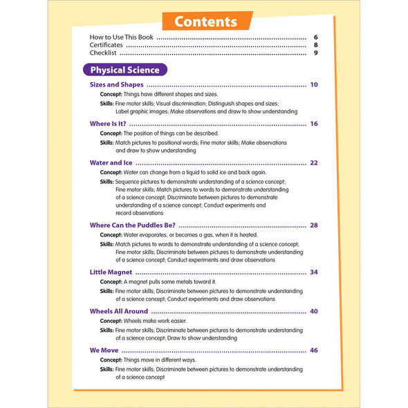 Skill Sharpeners Science Workbook for Kindergarten