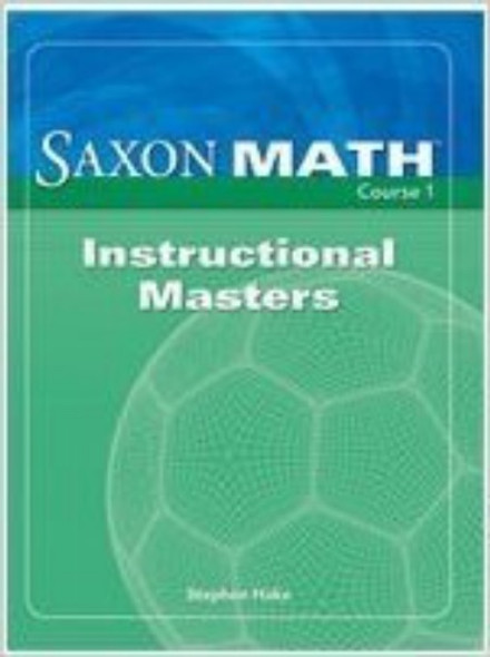Saxon Math Course 1 Instructional Masters