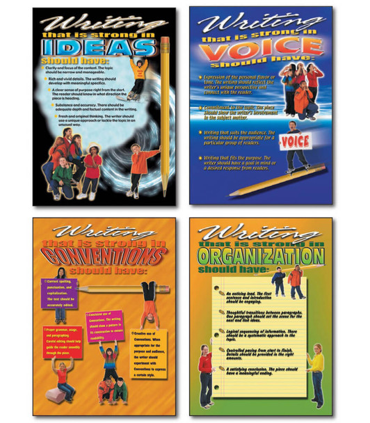 Traits of Good Writing for Middle Grades Chart Set