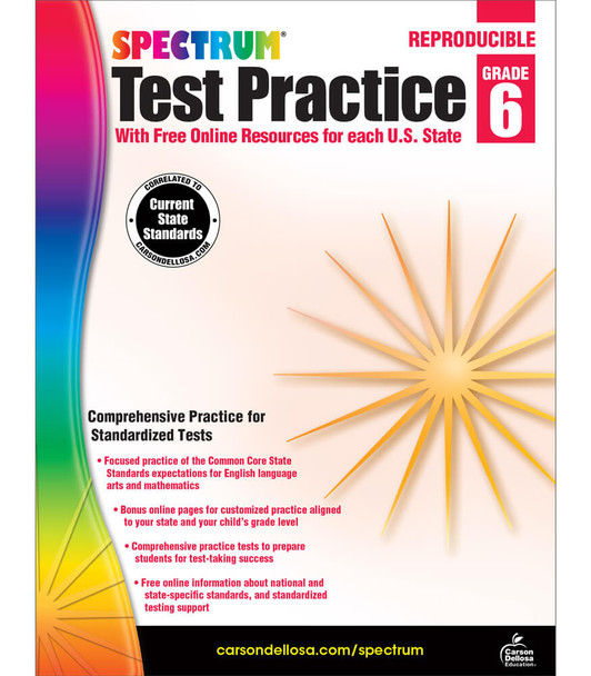 Grade 6 Spectrum Test Practice Workbook