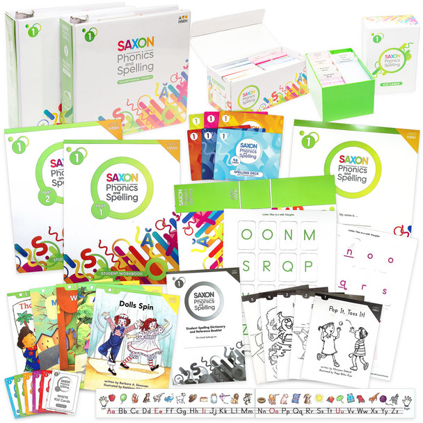 Grade 1 Saxon Phonics and Spelling Homeschool Bundle (2022)