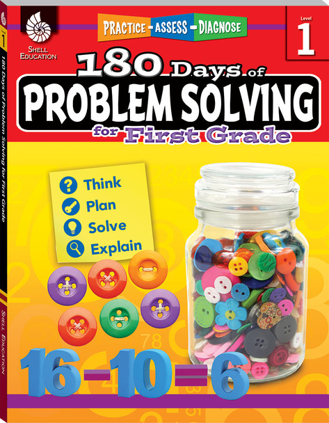 180 Days of Problem Solving for First Grade Workbook