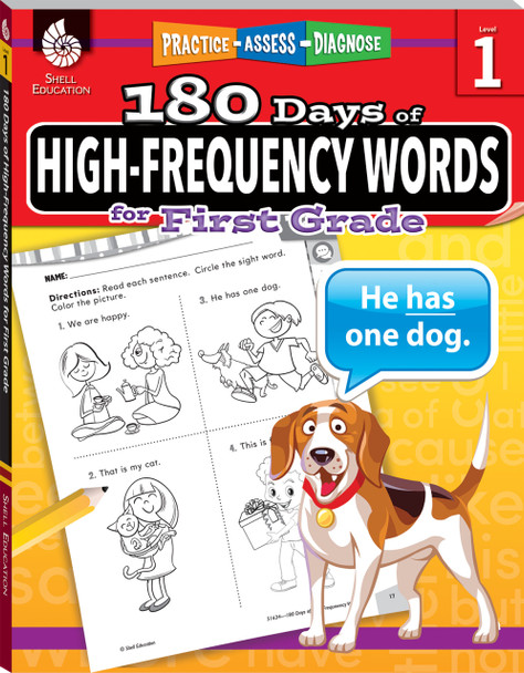 180 Days of High-Frequency Words for First Grade Workbook
