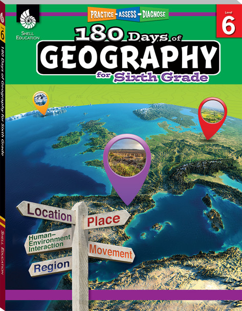 180 Days of Geography for Sixth Grade Workbook