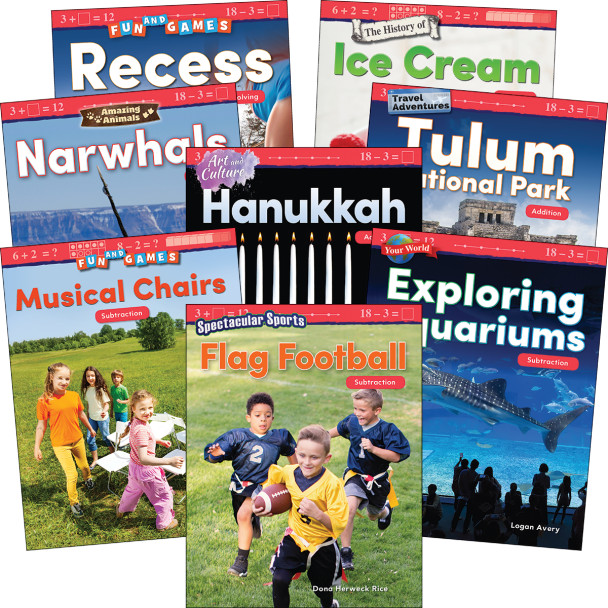 Grades K-1 Addition & Subtraction 8-Book Set