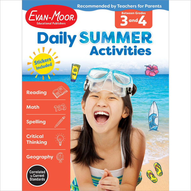Daily Summer Activities: Between Grades 3 and 4 Workbook