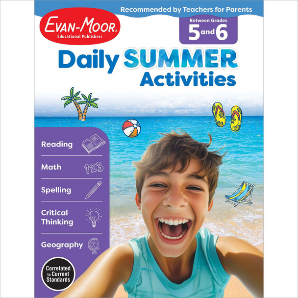 Daily Summer Activities: Between Grades 5 and 6 Workbook