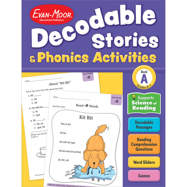 Grades K-1 Decodable Stories and Phonics Activities Level A