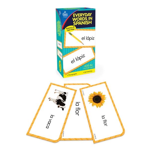 Grades PreK-8 Everyday Words in Spanish: Photographic Flash Cards