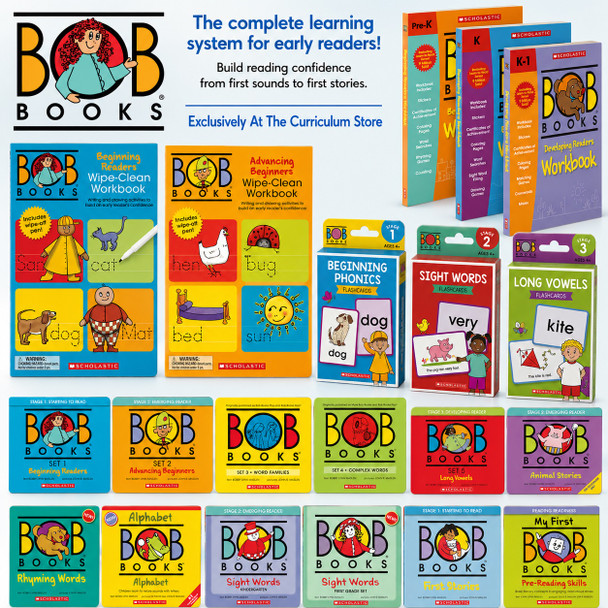 Bob Books Pre-Reading to Stage 3 Collection