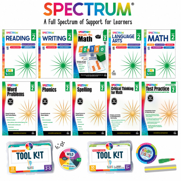 Grade 2 Spectrum Workbook Bundle