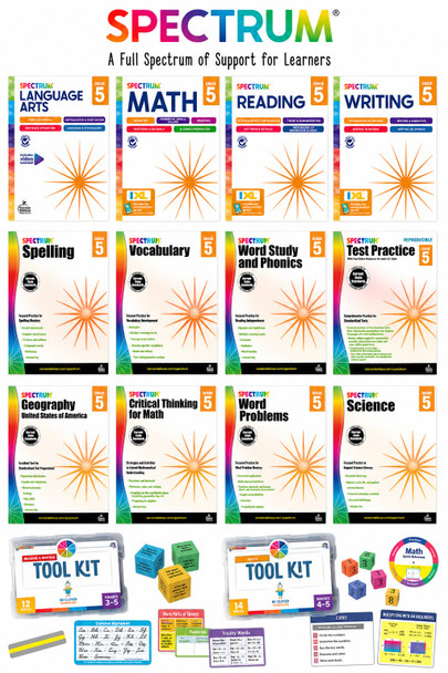 Grade 5 Spectrum Workbook Bundle