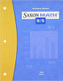 Saxon Math 6/5 Solutions Manual, 3rd Edition