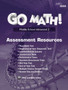 Go Math StA Advanced 2 Assessment Resource with Answers (2018)