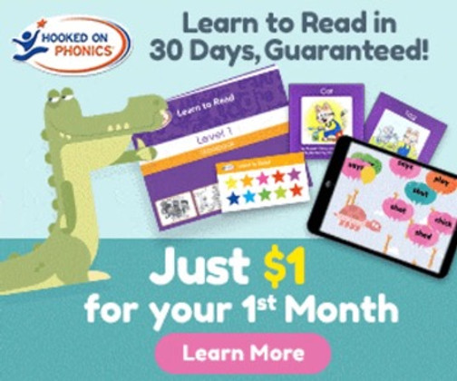 FIRST MONTH FOR $1 - Hooked on Phonics