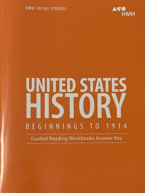 Beginnings　Answer　Guided　Key　States　Studies　HMH　Workbook　History　Reading　Social　1914　United　to