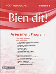 Bien Dit French Level 1 Assessment Program (2013)