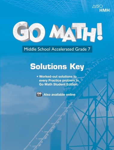 Go Math StA Solutions Manual Grade 7 Accelerated 2018