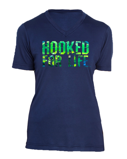 Mahi-Mahi Watermark UV Performance Short Sleeve Ladies Tee