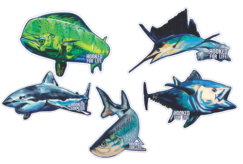 Fish decal - Set of 5