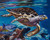 Swimming Sea Turtle -  Original Acrylic Painting 
