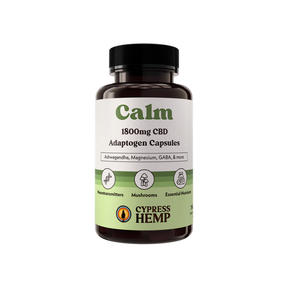CBD Adaptogen Capsules Calm - Cypress Hemp