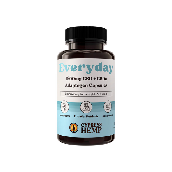 Everyday Adaptogen Capsules CBD + CBDa from Cypress Hemp