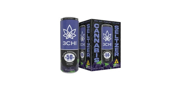 3Chi Black Raspberry 50mg THC Seltzer